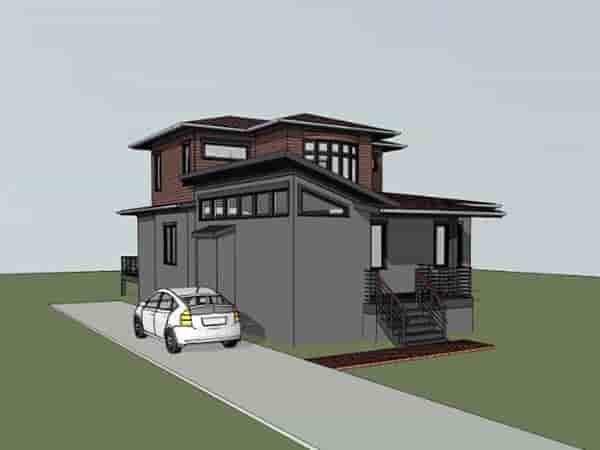 Contemporary, Modern House Plan 72799 with 3 Beds, 2 Baths Picture 1