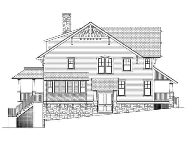 Craftsman, Traditional House Plan 73601 with 4 Beds, 4 Baths Picture 1