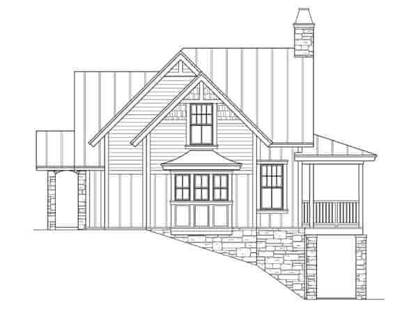 Craftsman, Traditional House Plan 73609 with 3 Beds, 4 Baths Picture 3