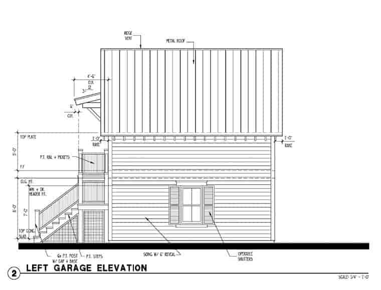 Historic 2 Car Garage Apartment Plan 73760 with 1 Beds, 1 Baths Picture 1