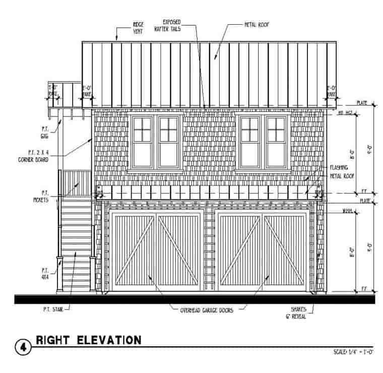 Historic 2 Car Garage Apartment Plan 73778 with 1 Beds, 1 Baths Picture 2