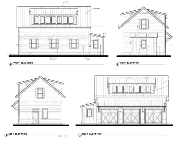 Historic 3 Car Garage Apartment Plan 73781 with 2 Beds, 1 Baths Picture 1