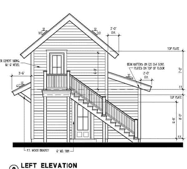 Historic 2 Car Garage Apartment Plan 73796 with 1 Beds, 1 Baths Picture 1