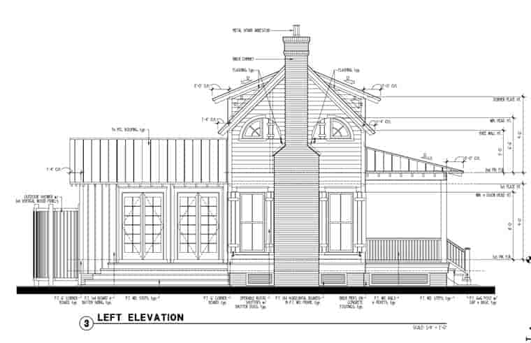 Country, Historic House Plan 73834 with 1 Beds, 2 Baths Picture 1