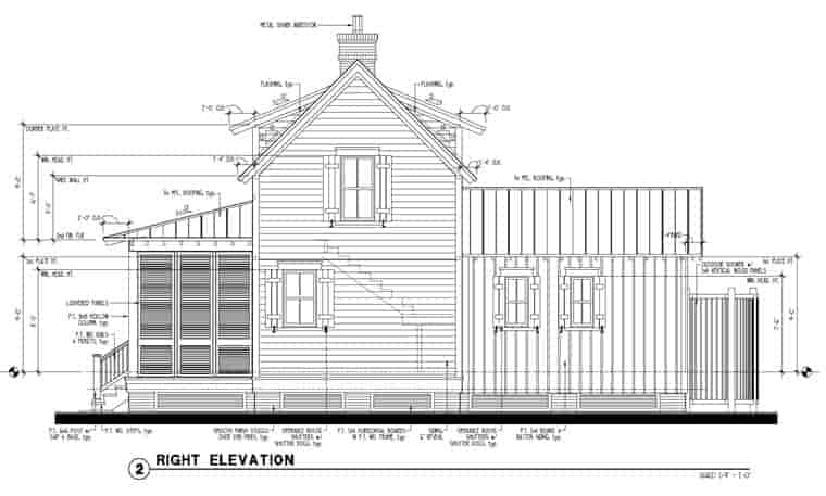 Country, Historic House Plan 73834 with 1 Beds, 2 Baths Picture 2