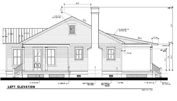 Country, Historic House Plan 73888 with 3 Beds, 2 Baths Picture 1