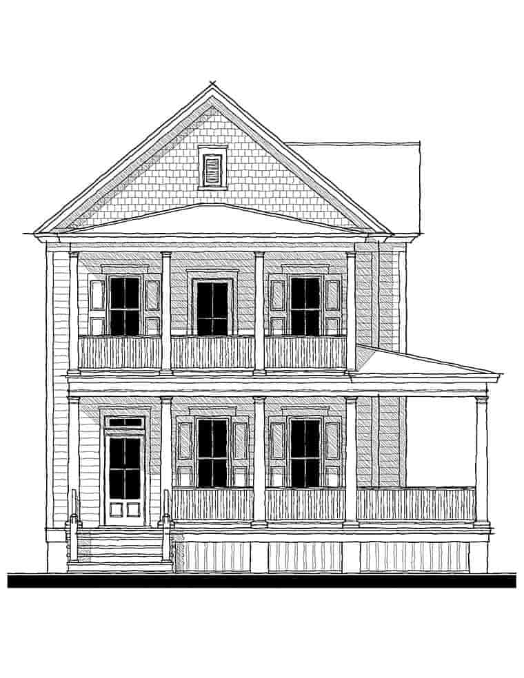 Colonial, Southern, Traditional House Plan 73940 with 3 Beds, 3 Baths Picture 1