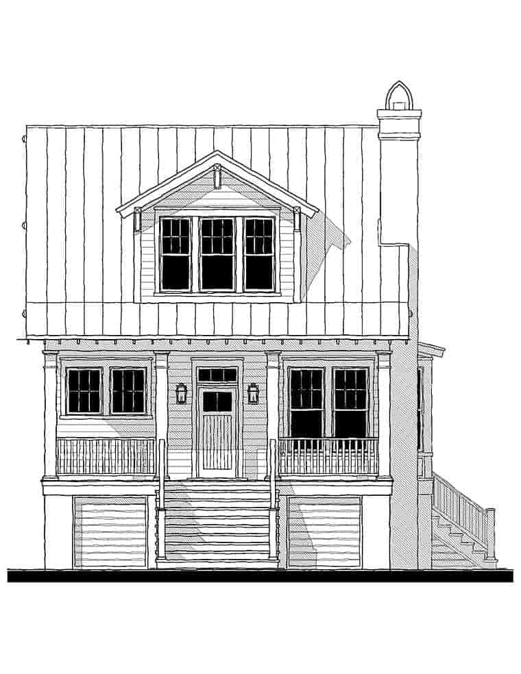 Coastal, Cottage, Country, Southern House Plan 73948 with 3 Beds, 3 Baths Picture 1