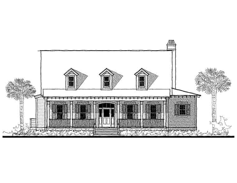 Coastal, Country, Southern House Plan 73949 with 3 Beds, 4 Baths Picture 1