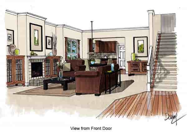 Traditional House Plan 74002 with 3 Beds, 2 Baths Picture 1