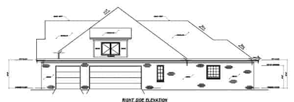 European House Plan 74608 with 3 Beds, 4 Baths, 3 Car Garage Picture 2