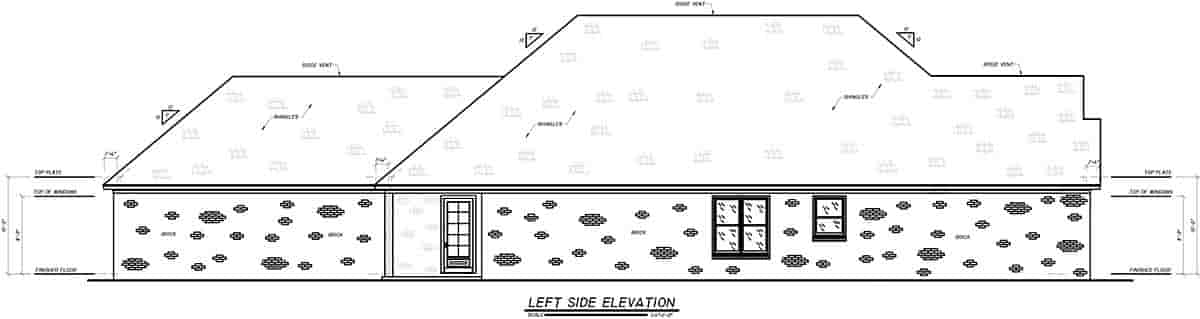 Craftsman, Narrow Lot, Traditional House Plan 74654 with 4 Beds, 3 Baths, 2 Car Garage Picture 2