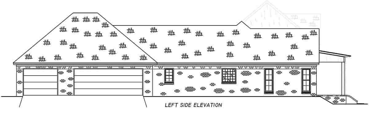 Country, Farmhouse, Traditional House Plan 74666 with 4 Beds, 3 Baths, 3 Car Garage Picture 2