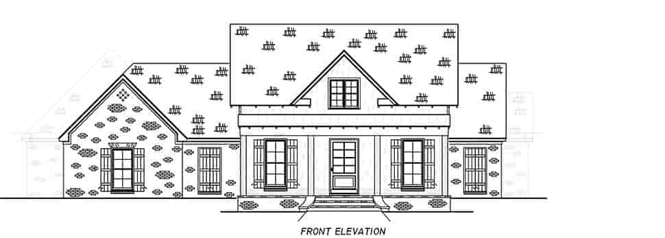 Country, Farmhouse, Traditional House Plan 74666 with 4 Beds, 3 Baths, 3 Car Garage Picture 3