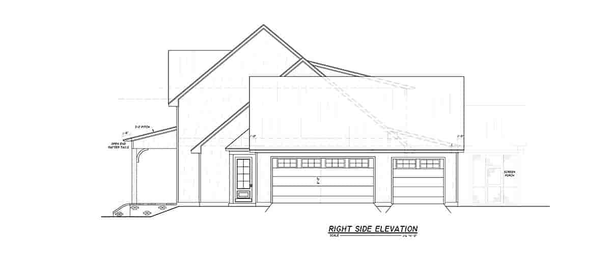 Country, Farmhouse, Traditional House Plan 74676 with 4 Beds, 4 Baths, 3 Car Garage Picture 1