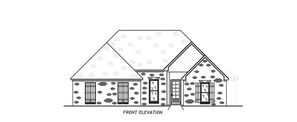 Traditional House Plan 74677 with 3 Beds, 2 Baths, 2 Car Garage Picture 3