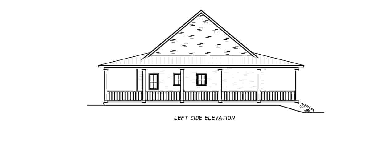 Country, Farmhouse, Traditional House Plan 74680 with 3 Beds, 2 Baths Picture 2