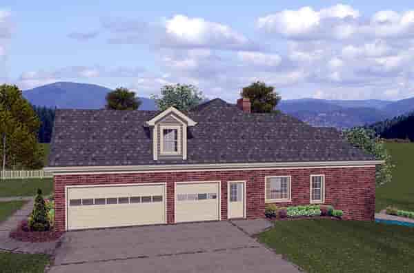 Traditional House Plan 74806 with 4 Beds, 3 Baths, 3 Car Garage Picture 1