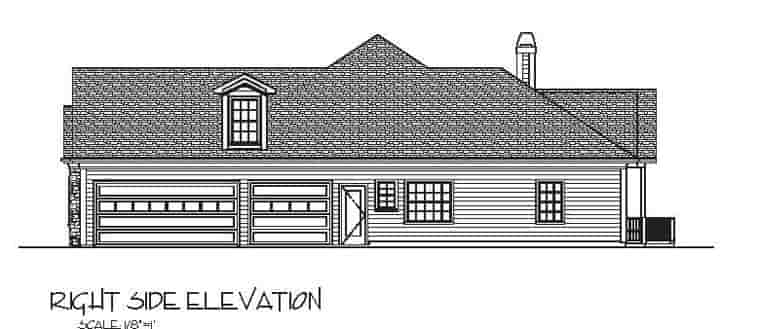 Craftsman, European, Ranch House Plan 74812 with 3 Beds, 4 Baths, 3 Car Garage Picture 2