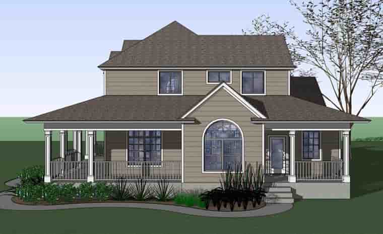 Country, Farmhouse, Victorian House Plan 75102 with 3 Beds, 3 Baths Picture 2
