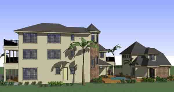 Coastal, Florida, Traditional House Plan 75126 with 6 Beds, 8 Baths, 2 Car Garage Picture 1