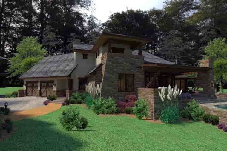 Craftsman, Tuscan House Plan 75132 with 3 Beds, 4 Baths, 2 Car Garage Picture 7