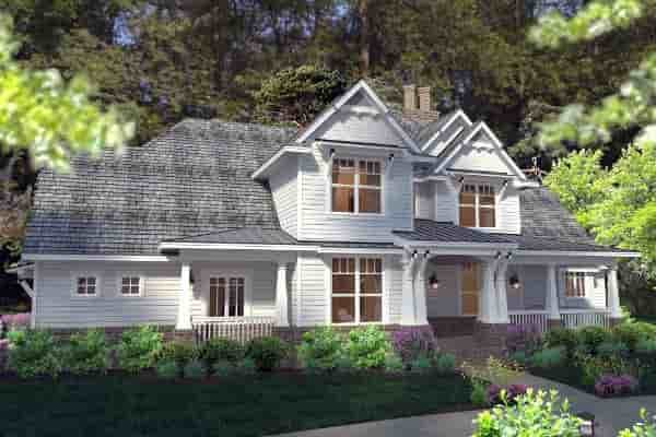 Country, Farmhouse, Southern, Traditional, Victorian House Plan 75133 with 3 Beds, 3 Baths, 3 Car Garage Picture 6