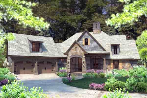 Cottage, Craftsman, Tuscan House Plan 75134 with 4 Beds, 4 Baths, 2 Car Garage Picture 31