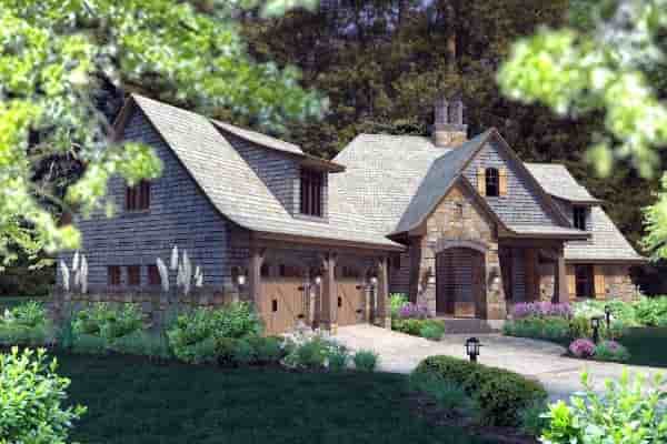 Cottage, Craftsman, Tuscan House Plan 75134 with 4 Beds, 4 Baths, 2 Car Garage Picture 33