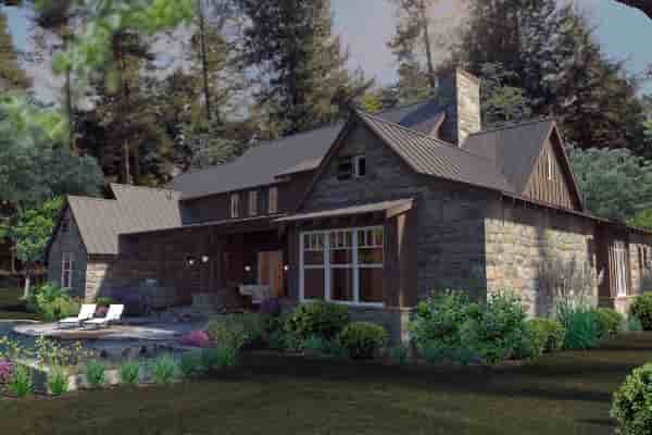 Country, Craftsman, Farmhouse, Tudor House Plan 75136 with 4 Beds, 4 Baths, 4 Car Garage Picture 1