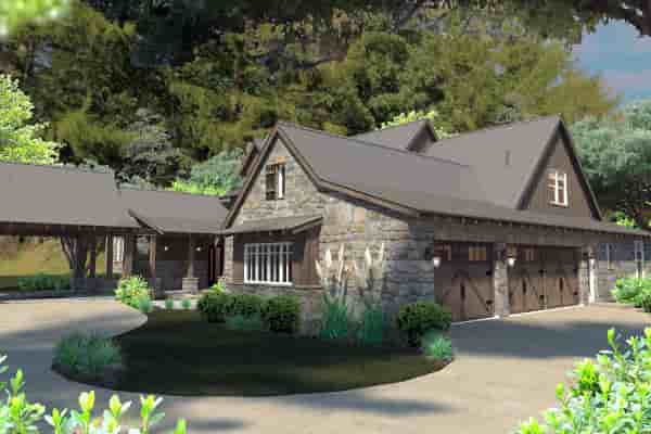 Country, Craftsman, Farmhouse, Tudor House Plan 75136 with 4 Beds, 4 Baths, 4 Car Garage Picture 5