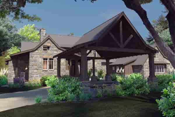 Country, Craftsman, Farmhouse, Tudor House Plan 75136 with 4 Beds, 4 Baths, 4 Car Garage Picture 8