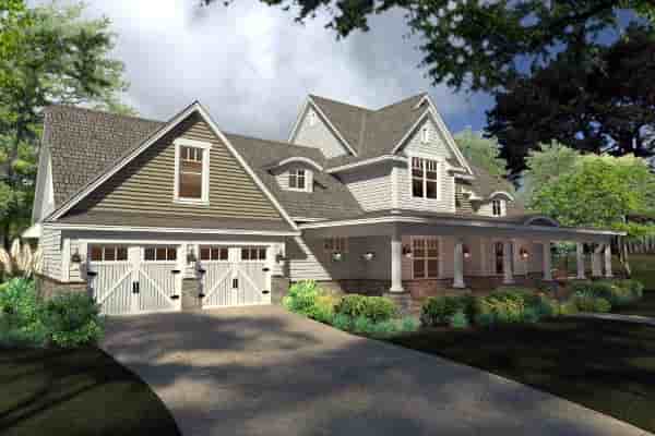 Country, Farmhouse, Southern House Plan 75138 with 3 Beds, 3 Baths, 2 Car Garage Picture 1