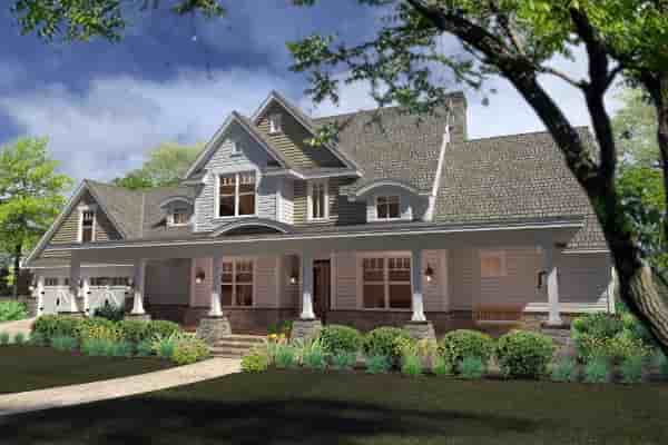 Country, Farmhouse, Southern House Plan 75138 with 3 Beds, 3 Baths, 2 Car Garage Picture 2