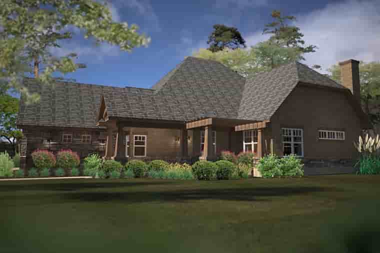 Cottage, Country, Craftsman House Plan 75141 with 2 Beds, 2 Baths, 3 Car Garage Picture 2