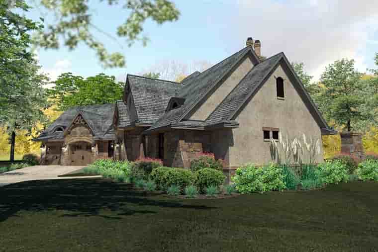Craftsman, Traditional, Tuscan House Plan 75144 with 3 Beds, 3 Baths, 2 Car Garage Picture 6
