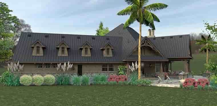 Country, Craftsman, Tuscan House Plan 75145 with 3 Beds, 2 Baths, 2 Car Garage Picture 4