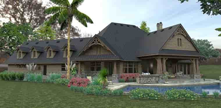 Country, Craftsman, Tuscan House Plan 75145 with 3 Beds, 2 Baths, 2 Car Garage Picture 5