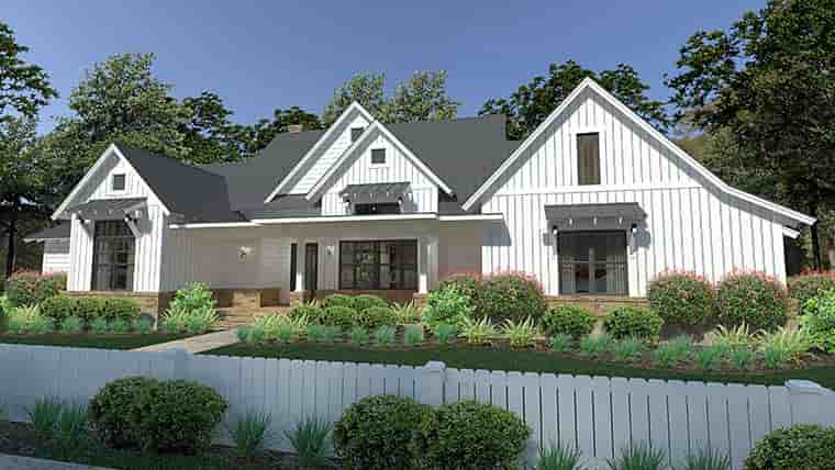 Cottage, Country, Farmhouse, Southern House Plan 75150 with 3 Beds, 3 Baths, 2 Car Garage Picture 2