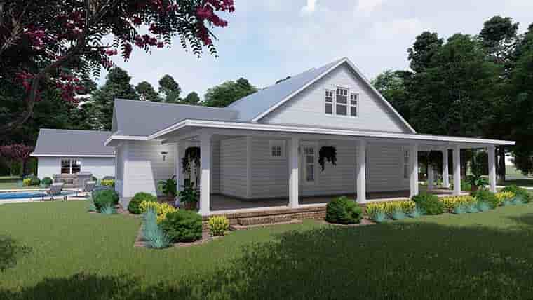 Country, Farmhouse, Southern House Plan 75151 with 3 Beds, 2 Baths, 3 Car Garage Picture 3