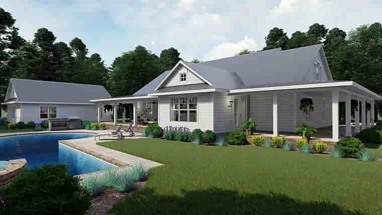 Country, Farmhouse, Southern House Plan 75151 with 3 Beds, 2 Baths, 3 Car Garage Picture 4