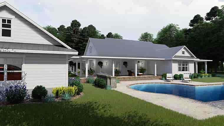 Country, Farmhouse, Southern House Plan 75151 with 3 Beds, 2 Baths, 3 Car Garage Picture 5
