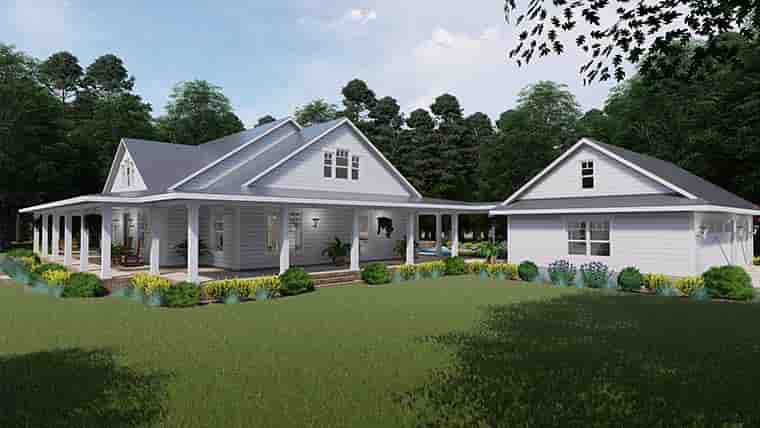 Country, Farmhouse, Southern House Plan 75151 with 3 Beds, 2 Baths, 3 Car Garage Picture 6