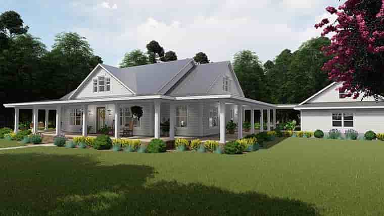 Country, Farmhouse, Southern House Plan 75151 with 3 Beds, 2 Baths, 3 Car Garage Picture 7