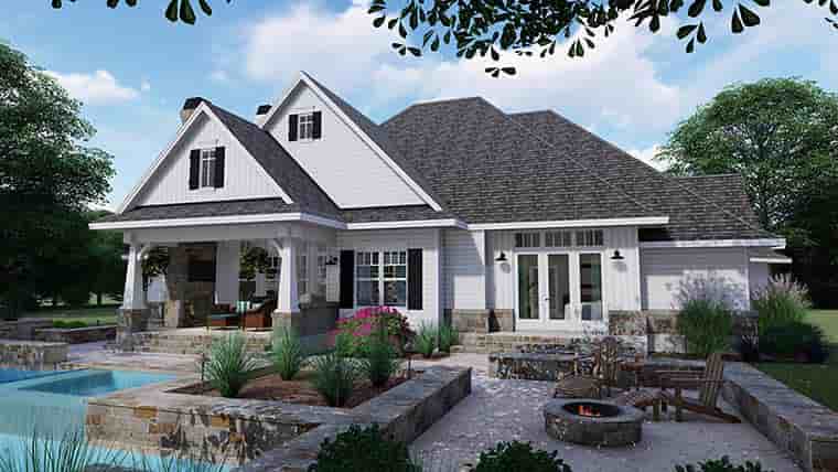 Cottage, Country, Farmhouse, Southern, Traditional House Plan 75152 with 3 Beds, 4 Baths, 2 Car Garage Picture 5