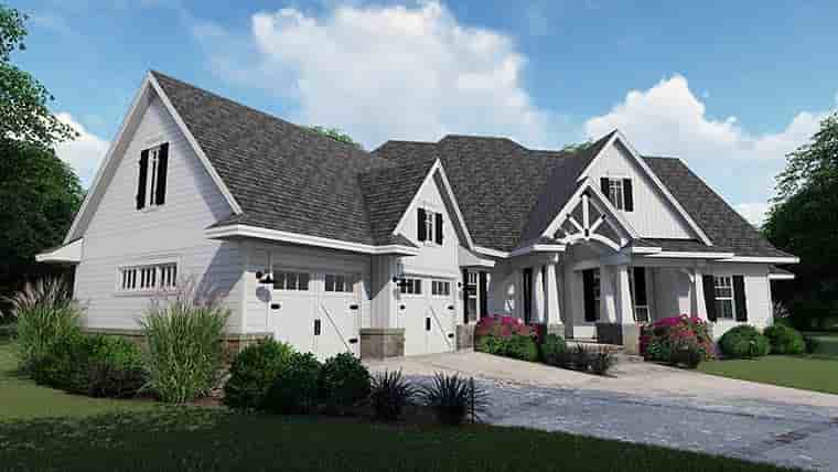 Cottage, Country, Farmhouse, Southern, Traditional House Plan 75152 with 3 Beds, 4 Baths, 2 Car Garage Picture 7
