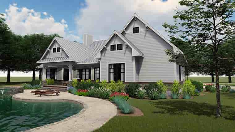 Cottage, Country, Farmhouse House Plan 75153 with 3 Beds, 3 Baths, 2 Car Garage Picture 4