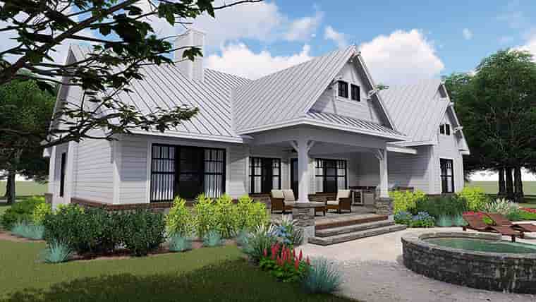 Cottage, Country, Farmhouse House Plan 75153 with 3 Beds, 3 Baths, 2 Car Garage Picture 6