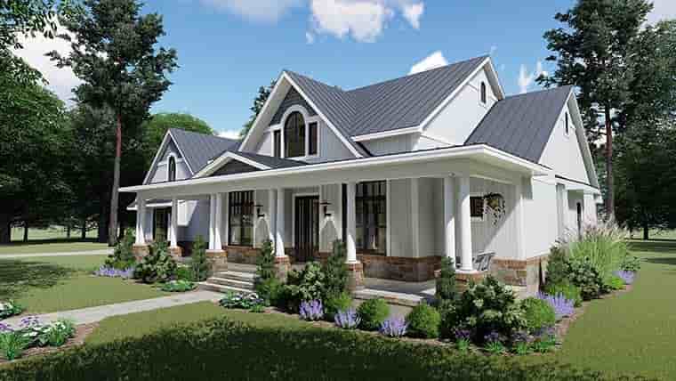 Country, Farmhouse, Southern House Plan 75154 with 3 Beds, 3 Baths, 2 Car Garage Picture 5