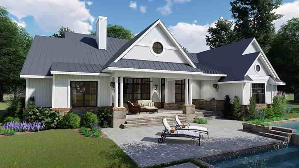 Country, Farmhouse, Southern House Plan 75154 with 3 Beds, 3 Baths, 2 Car Garage Picture 8